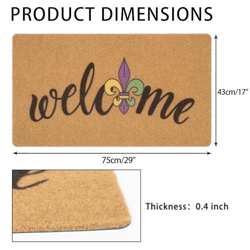 Paillasson fibre de coco intérieur extérieur tapis entrée maison