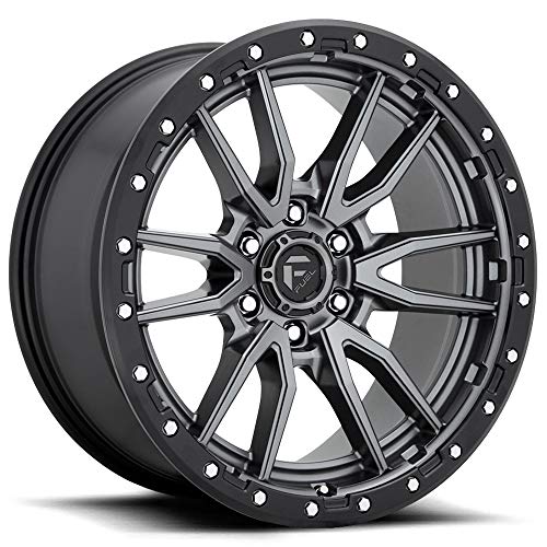D680 REBEL 20x10, Bolt Pattern: 6x135/, Offset: -18, MATTE GUN METAL BLACK BEAD RING, set of 1