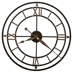 Howard Miller York Station Wall Clock 625 299 – 21 . 25 Inch Wrought Iron, Aged Iron Finish, Gold photo Howard Miller York Station Wall Clock 625 299 – 21 . 25 Inch Wrought Iron, Aged Iron Finish, Gold