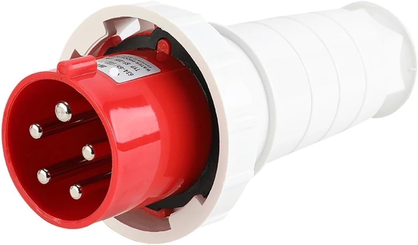 1pc IP67 Waterproof Industrial Plug and Socket - 63A 380V/415V Electrical Solution(5p 63a Plug)
