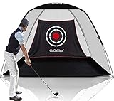 Gagalileo Golf Practice Net Golf Net for Backyard Golf Nets for Indoor Use Driving Range Net Golf Hitting Nets 12X7X6.6FT Home Driving Range Golf Equipment with Target and Carry Bag(Pro White)
