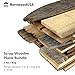 BarnwoodUSA Scrap Wooden Plank Bundle (5”-8” x 3”) – Reclaimed Wood for DIY, Home, School Projects, or Decoration – 2 lb Unfinished Wooden Slats for Crafts