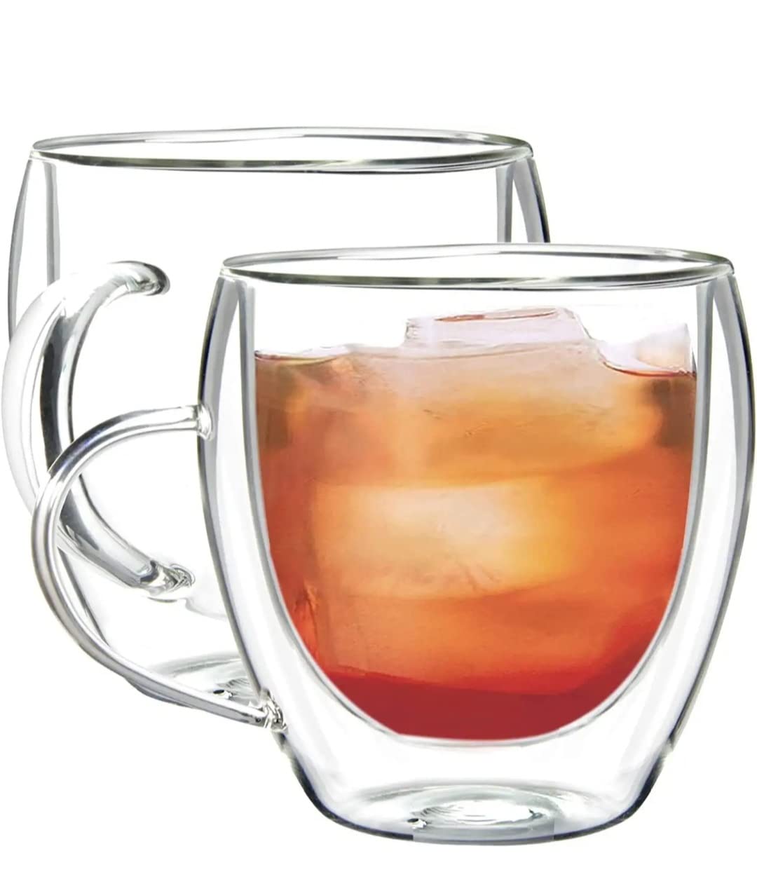 KiKiluxxa Double Wall 250ml Thermal Insulated Mug for Drinking Tea,Coffee,Espresso,Juice,Wine,Latte, Cappuccino Stackable Glass Cup - Pack of 1 (B0BG31BY5D) Amazon Price History, Amazon Price Tracker