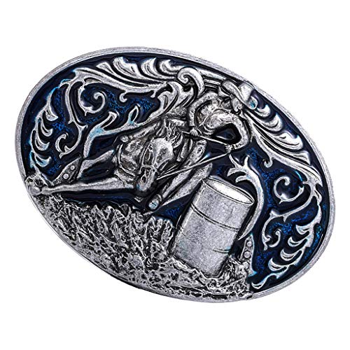 Esquirla 2 Unidades de Barril Masculino Cavaleiro de Corrida Cowboy Fivela de Cinto Ocidental Estilo