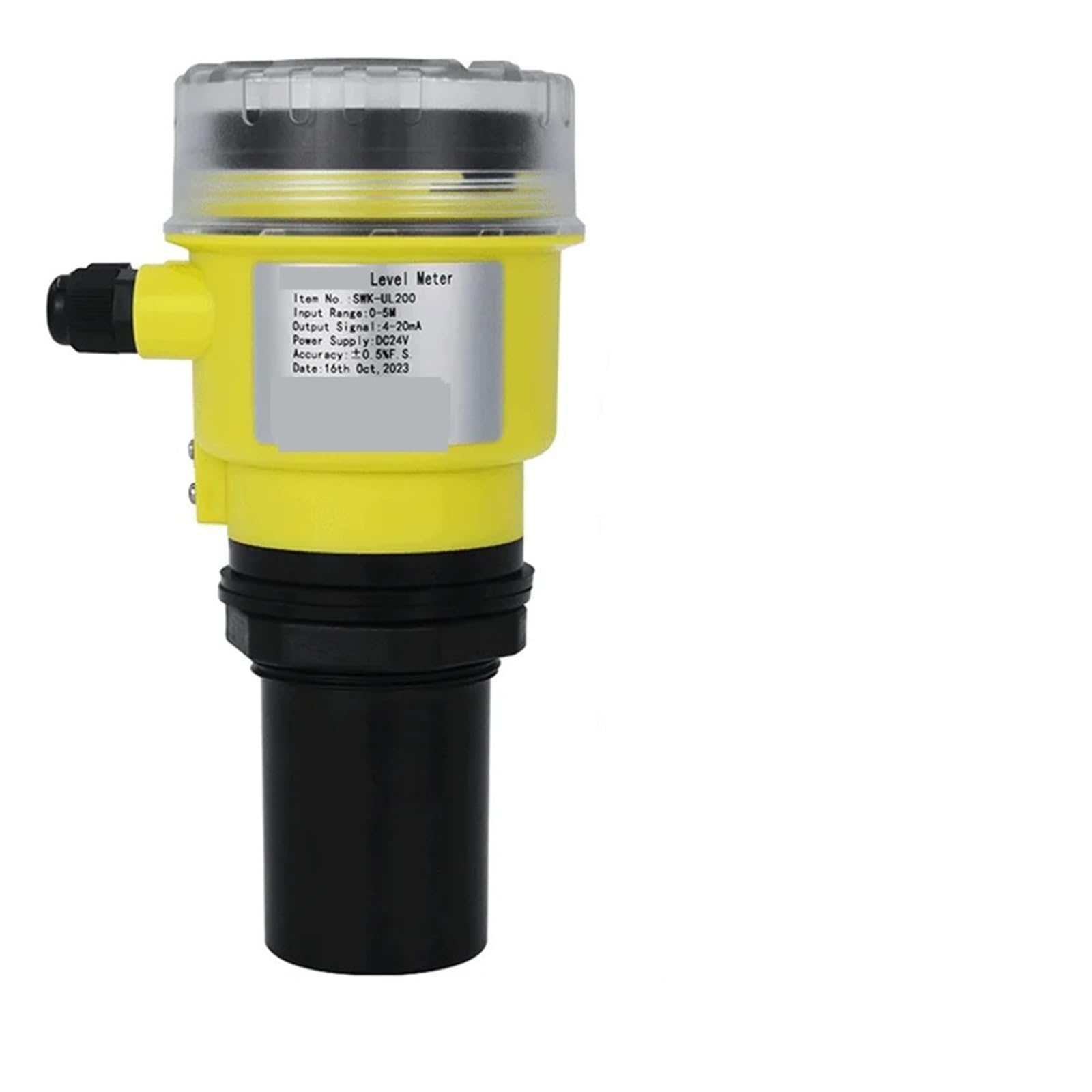 Ultrasonic level meter SWK-UL300A 20m Range Water Tank Level Meter Level Sensor 4-20mA RS485 Transmitter DC24V 220V Power Supply(0-20m range RS485)