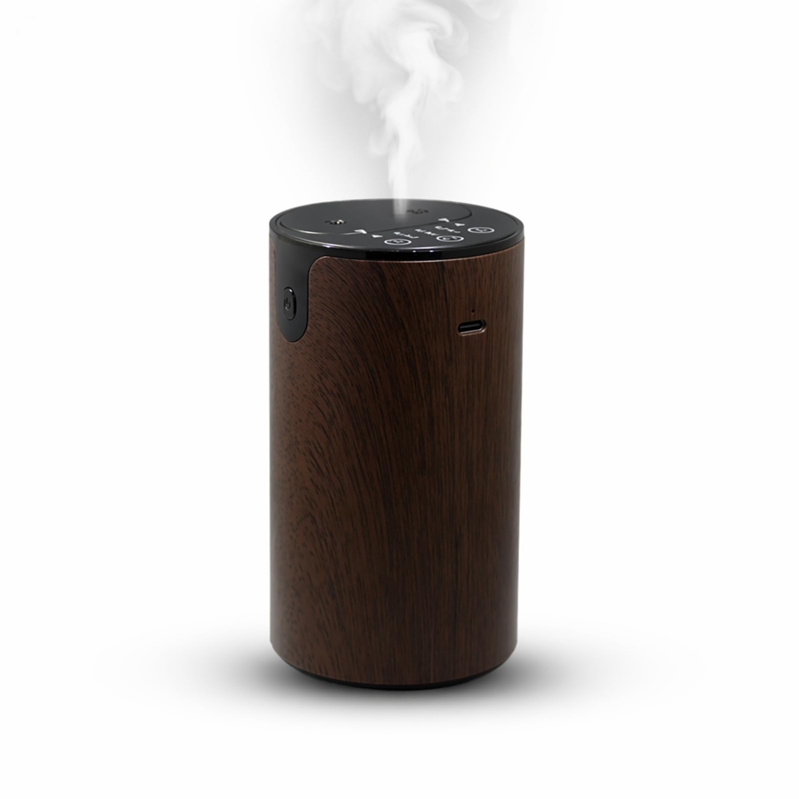 hKjPlvf Difusor Aceite Esencial Doble Boquilla Sin Agua Nebulizador Portatil Recargable 10ml Bateria 2000mAh 3 Modos Niebla Casa Oficina Coche Dormitorio Yoga SPA Regalo Darkbrown