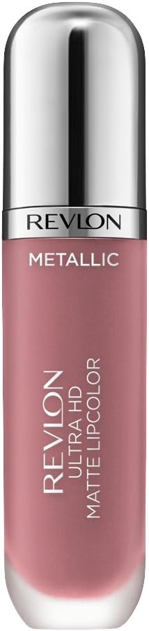 Revlon Ultra Hd Metallic Matte Lip Color, Glam