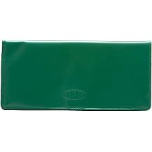 Big Skinny Womens Executive Leather Bi-Fold Checkbook Slim Wallet, Holds Up to 40 Cards