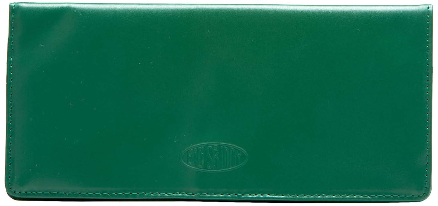 Big Skinny Women's Executive Leather Bi-Fold Checkbook Slim Wallet, Holds Up to 40 Cards