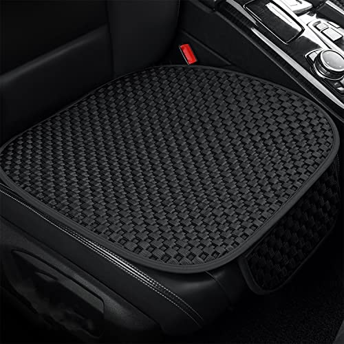 2 Pack Car Seat Cover For Front Car Seat Bottom,Ice Silk Seat Cushion Protector Without Backrest With Storage Pocket, Works With Summer Sedan Suv Pickup Minivan (Black) #TOP25