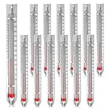 Zhdbchyuu Wissenschaftsthermometer - V-Förmige Dual-Skala 12er-Pack, Quecksilberfrei für Zuhause, Schule und Laborexperimente