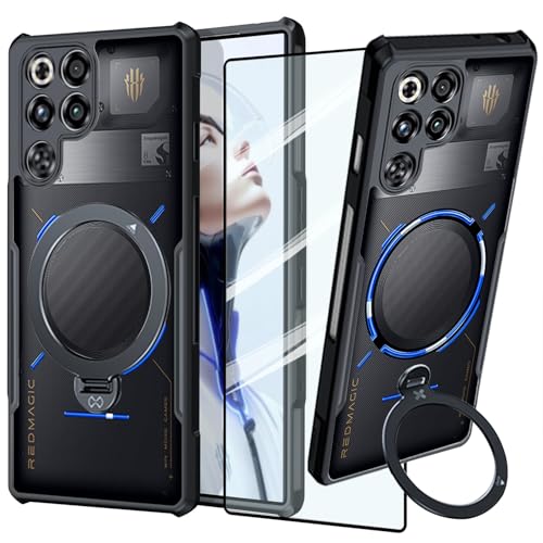 Guizzcg pour ZTE Nubia Red Magic 11 Pro / 11 Pro+ Coque [Compatible avec les accessoires Magsafe], Pare-chocs en TPU souple + Dos en acrylique Airbag Coque de...