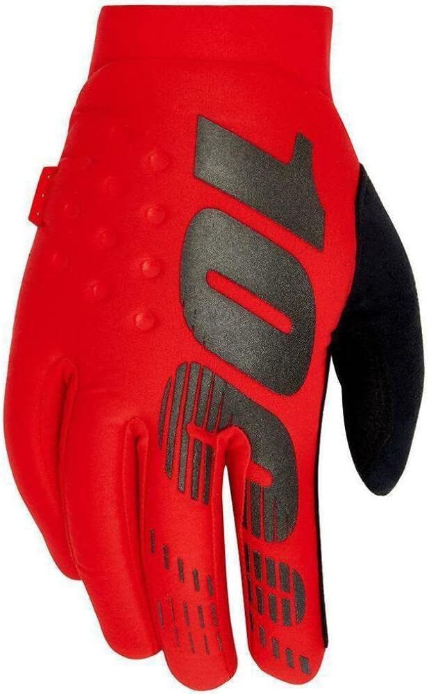 100% BRISKER Gloves Red - S