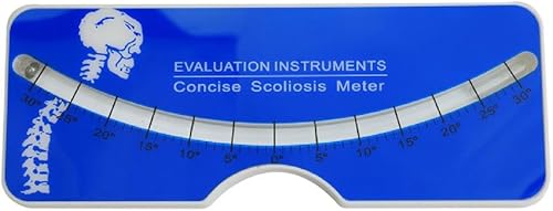 Herramientas de diagnóstico de escoliosis de espalda y columna vertebral 0-30 ° Medidor de prueba de escoliosis Herramientas de medición
