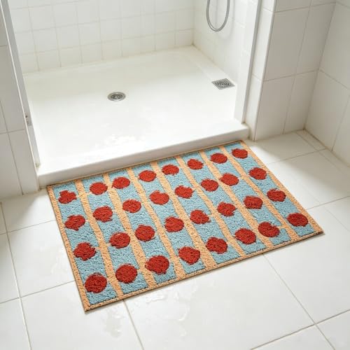 Tapis de douche doux absorbant et lavable pour petits espaces - 5