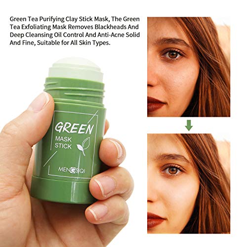 Green Tea Purifying Clay Stick Mask,Face Moisturizes Oil Control, Deep Clean Pore,Remove Blackheads And Acne, Improve Facial Dullness, And Brighten Skin Tone ,For All Skin Types Men Women (Green Tea) #TOP3
