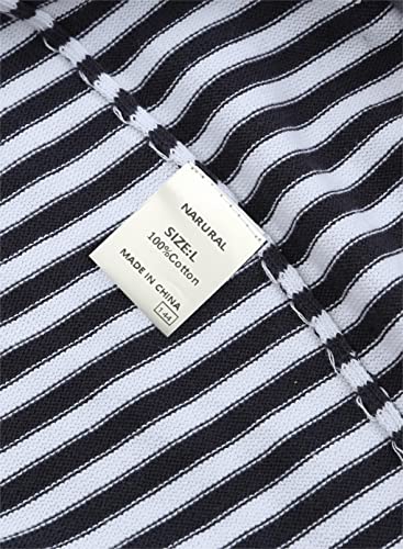 Image of Womens Sweaters Casual Crewneck Short Sleeve Striped Color Block Knitted Cotton Trendy Pullover Sweater Tops