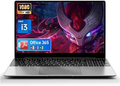 2026 Latest 15.6'' for Windows 11 Laptop Computer, Core i3-7020U Laptop 8GB RAM 256GB SSD, 32GB+2TB Expandable, FHD IPS Display & Backlit Keyboard, Fingerprint Unlock, 6G Wi-Fi, BT5.2, HDMI, USB3.0