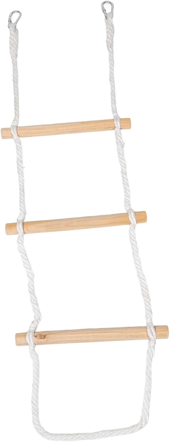 Ciieeo 3pieces Loft Bed Ladder Climbing Rope Dorm Bed Accessory Easy Install for Boys and Girls