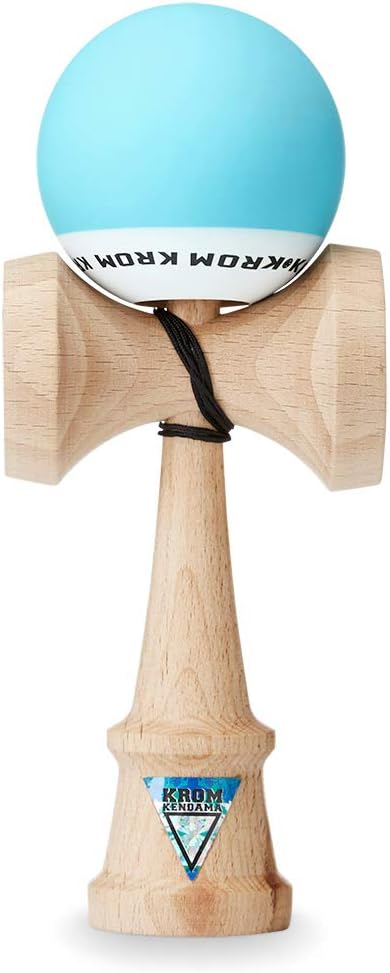 KROM Kendama POP Sky Blue – Flawless Balance – Strong and Durable – Enhanced Cognitive Skills – Improved Balance, Reflexes, and Creativity – Kendama Model Pro Made For Beginners and Experts