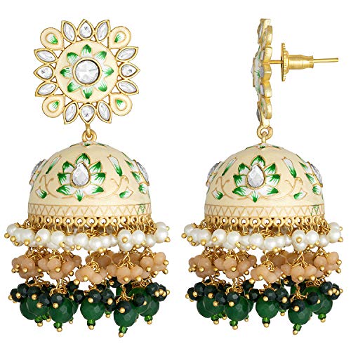 Peora Brass Chandbali Earrings for Women & Girls - Image 4