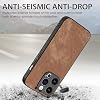 Funda Compatible con Vivo X100, Compatible con Vivo X100 5G V2309A (PU+TPU) con Protección para Lente, Color Marrón 8