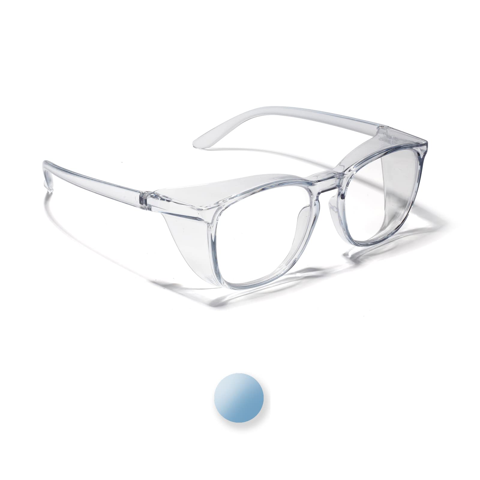 LianSan Oversize Anti-Fog Safety Goggles for Nurses, Z87.1 Certified Safety Glasses for Women, Square UV Protection