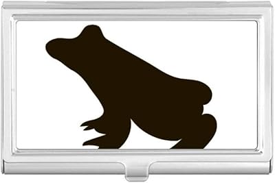 Black Frog Cute Animal Portrayal Business Card Holder Case Pocket Box Wallet