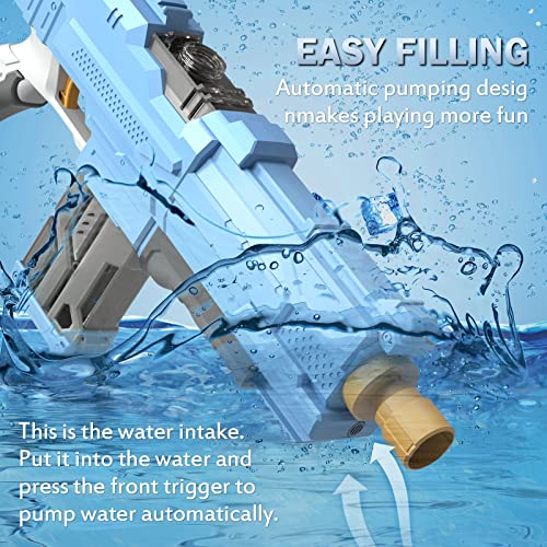 51++yk8aCpL. SL500  - Water Gun with Absorb Water, Electric Water Guns Automatic Squirt Guns with Large Cpacity, Long Range,Squirt Gun Shooting Games Outdoor Toys for 6+ Kids Summer Swimming Pool Party Beach