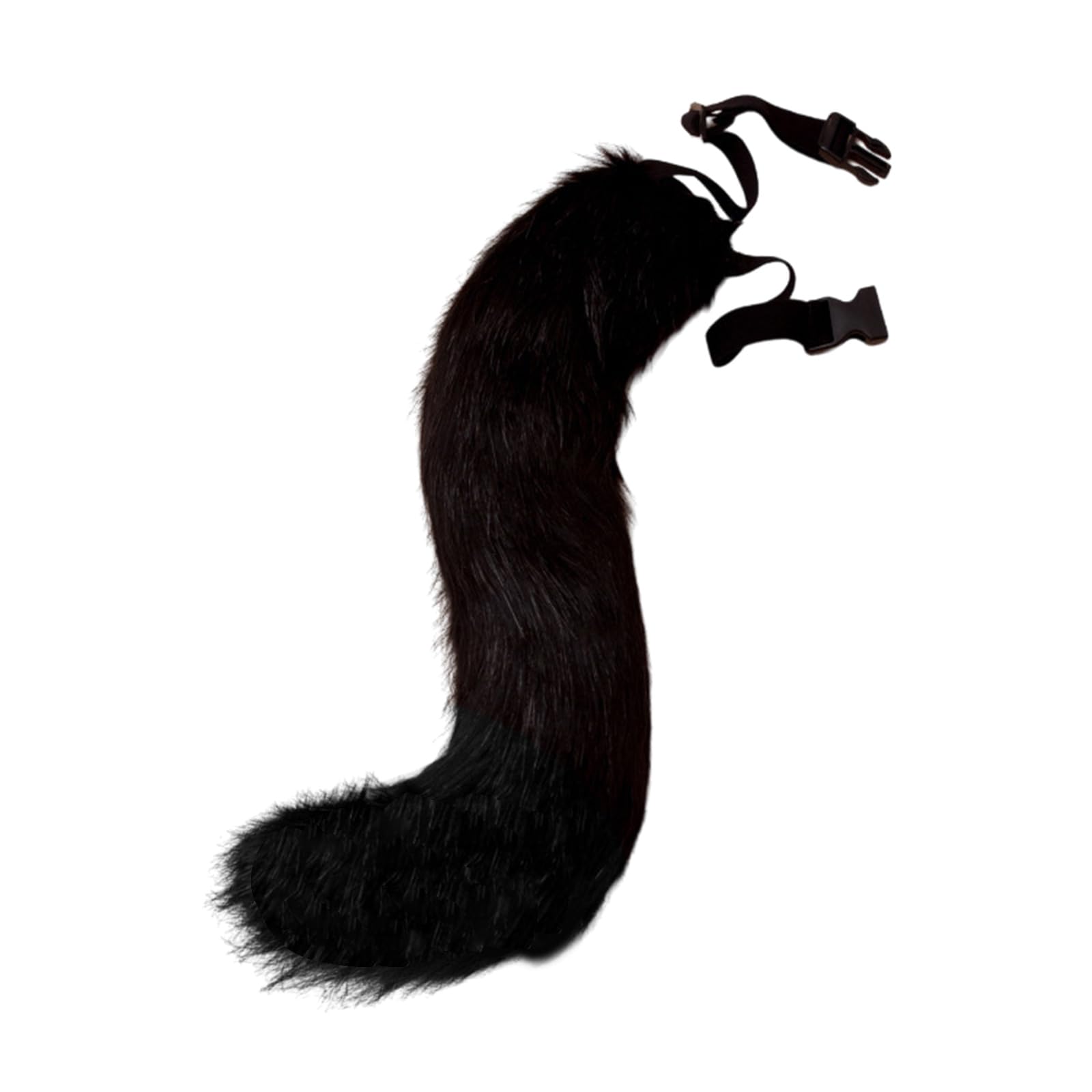 Carotoe Women's Black 2 Trendsetting Soft Faux Foxes Tail Realistic Foxes Tail Soft Attachments For Daily Wear And Partiess Faux