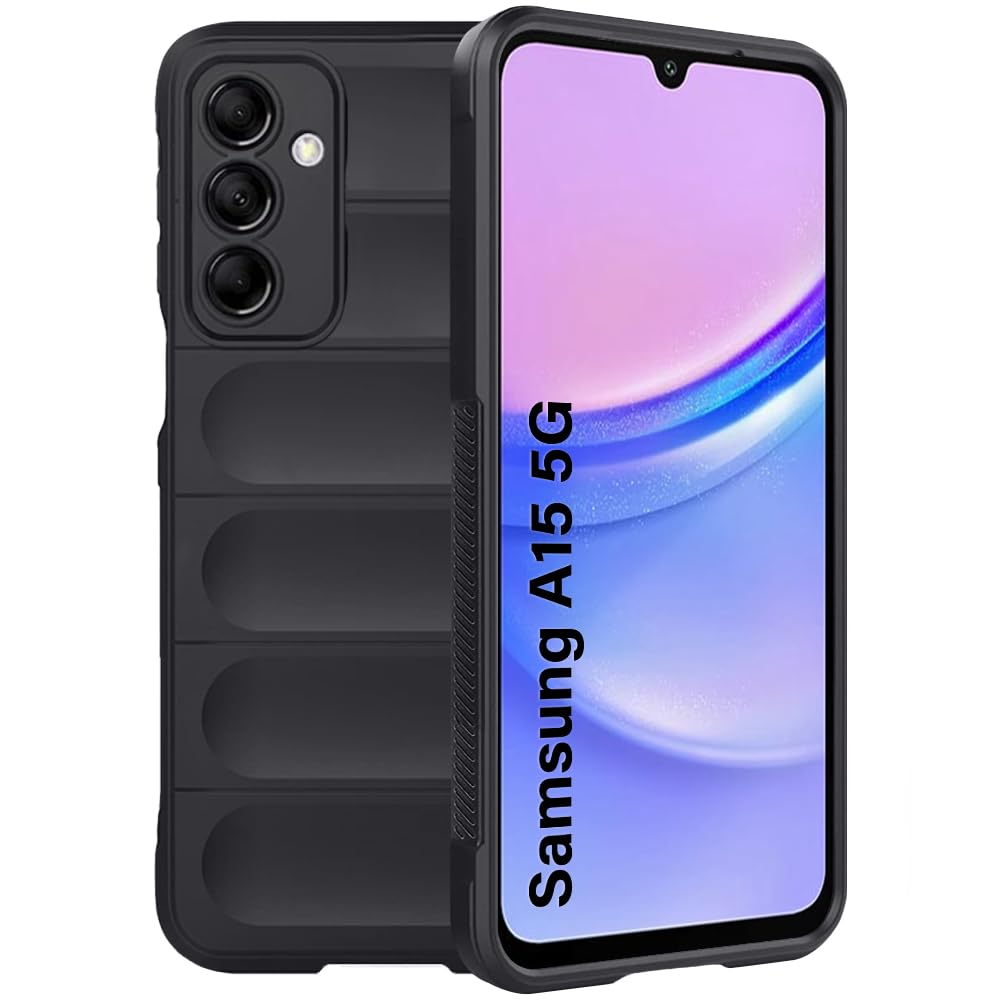 TheGiftKart Liquid Silicon Back Cover Case for Samsung Galaxy A15 5G | Shockproof Military Grade Protection | Micro-Fibre Cloth On Inner Side | Built-in Anti-Slip Grip Samsung A15 Cover (TPU, Black) (B0CQZZNSGP) Amazon Price History, Amazon Price Tracker