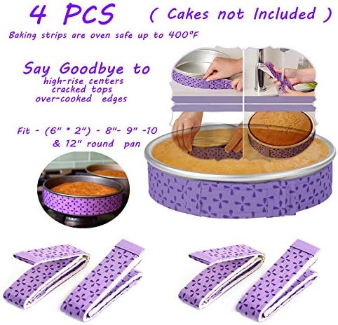 Bake Even Strip Cake Pan Dampen Strips Cake Strips for Baking Cake Pan Strips Super Absorbent Thick Cotton Material for Making Cake Cake Decoration