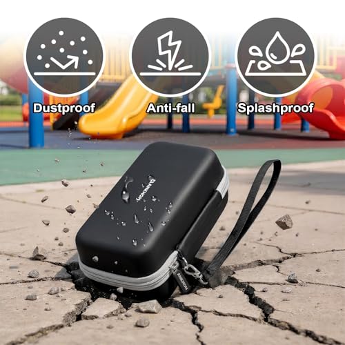 Image of ANKHOH 3D Pen for Kids Case, for 3Doodler Start+ Essentials, Black | Portable hard EVA storage case with custom-fit base, mesh pocket and wrist strap for school and travel; case only