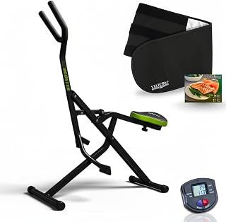 GYMFORM AB Booster Plus + Sauna Slimmer, Máquina de musculación, Equipo de Entrenamiento Completo, Ejercicio aeróbico Multifuncional y Tonificación, Computador + Faja Reductora Efecto Sauna