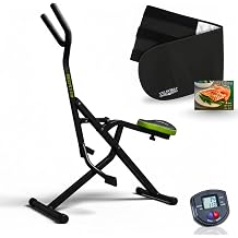 GYMFORM Ab Booster Plus + Sauna Slimmer Training Device Complete Training Device Multifunctional Aerobics and Toning Computer + Slimming Belt with Sauna Effect