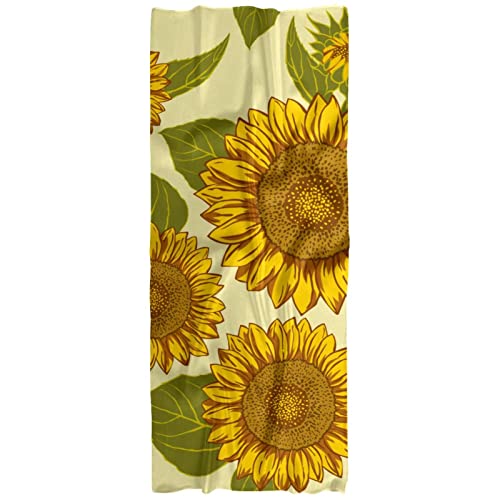 Écharpe légère tournesol pour femme idéale en automne et printemps