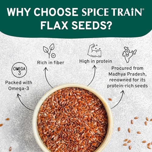 Flax Seed (397g/14oz) Lab Tested | Vegan & Gluten-Free Brown Flax Seeds | Resealable Zip Lock Pouch | Raw Flax Seeds Sourced from India