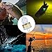 Rojuna 10 Pack Deep Drop LED Fishing Light, Colorful Flashing Strobe Underwater Attractants, Waterproof Diamond Lure for Saltwater Freshwater Tuna (Multi-color)