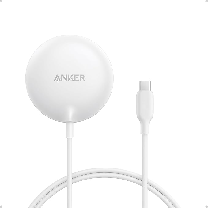 Anker Zolo Cargador Inalámbrico iPhone Magnético 15W, con Certificación Qi2, base de Carga Inalámbrica Compatible con MagSafe, para iPhone de las Series 16/15/14, AirPods y más (adaptador no incluido) oferta Amazon
