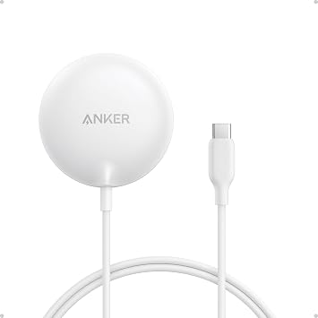 Anker MagSafe Charger Pad Compatible, MagGo iPhone 16 Wireless Charging Pad, Qi2 Certified 15W Wireless Charger, For iPhone 16/16 Plus/16 Pro/16 Pro Max/15/14/13/12 Series Charger Not Included
