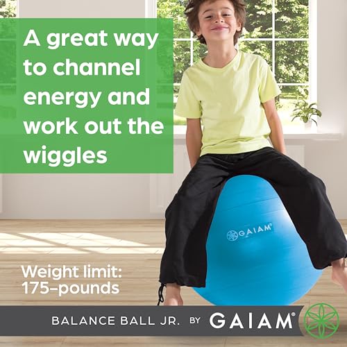 Gaiam Kids Balance Ball Chair, Blue/Green, Metal by Gaiam - Image 6