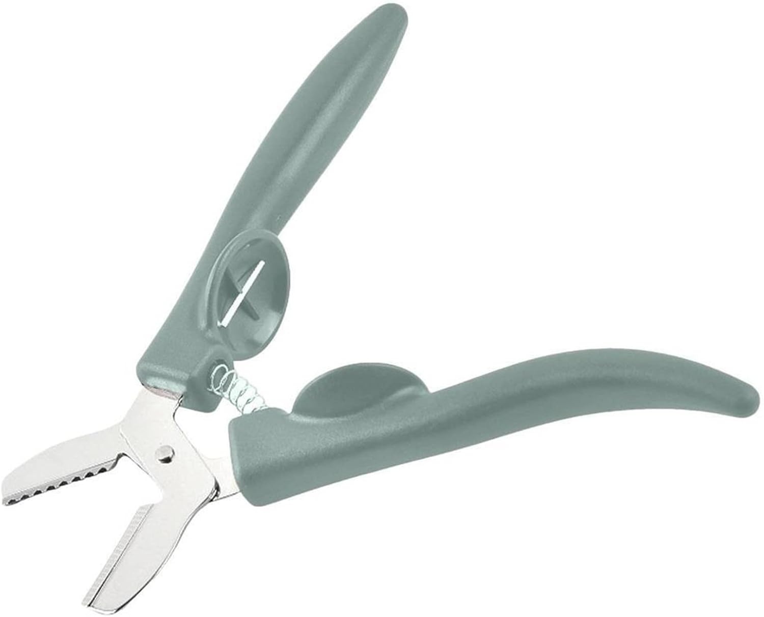 Nutcracker, Nutcracker Chestnut Clip Sawtooth Stainless Steel Chestnut Cross Opener Pliers Easy Using Comfortable Kitchen Gadgets for Home (Color : Brown) (Blue)