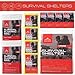 Rescue Guard Basic Survival Kit- First Aid Emergency Kit - Bug Out Bag - Hurricane Preparedness Items Survival Bag -Earthquake Survival Backpacks - (6 Days for 1 Person, 72 Hours for 2 People)