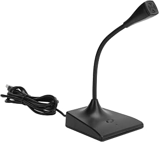 minifinker USB Microphone, USB Desktop Microphone Noise Reduction Plug And Play Easy To Operate for Laptop for Desktop Computer for USB Interface for Win10/8/7/OS X