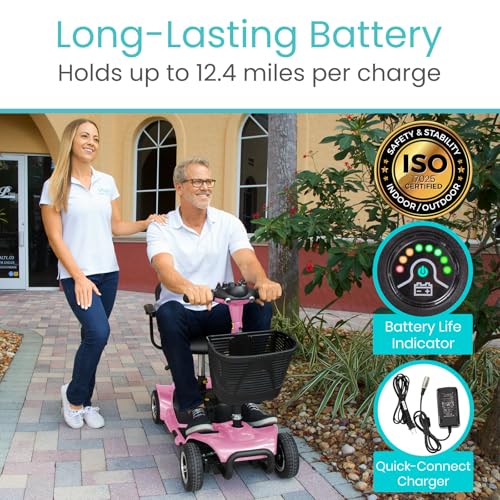 image for Vive 4 Wheel Mobility Scooter - Electric Powered Wheelchair Device - C