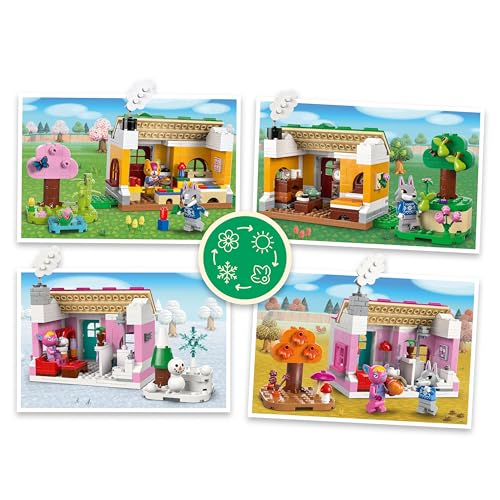 LEGO Animal Crossing Creative Houses: Seasons of Fun Building Toy - Pretend Play Set for Girls & Boys, Ages 7+ - Create 2 Houses W/1 Set of Building Blocks for Kids - Gift Idea for Birthdays -77057 - image 3