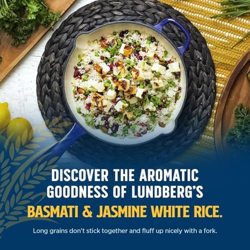 Image of Lundberg Rice Variety 3-Pack - White Basmati, Jasmine, and California Sushi Grains, Regenerative Organic Certified, 32 Oz Ea