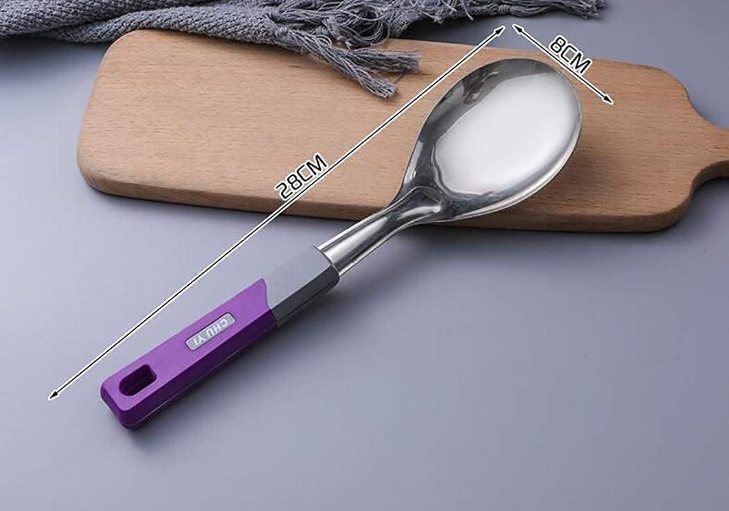 Kitchen Cooking Utensil, Stainless Steel Cooking Utensils Spatula Set with Anti-scalding Handle, Cooking Utensil Set for Home, Kitchen