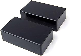 A pair of Plastic Guitar pickup covers for Humbucker style pickup, No-hole Black