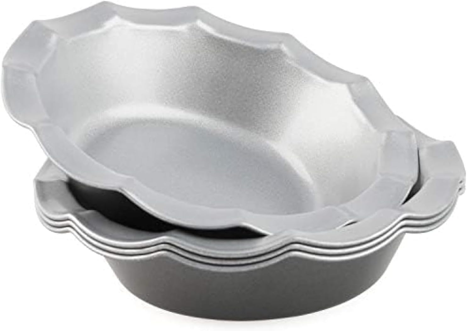 Nstick Mini Pie Pans Set Of 4 - Small Round Baking Tins For Perfectly Baked Pies, Tarts, And Quiches - Ideal For Home Bakers